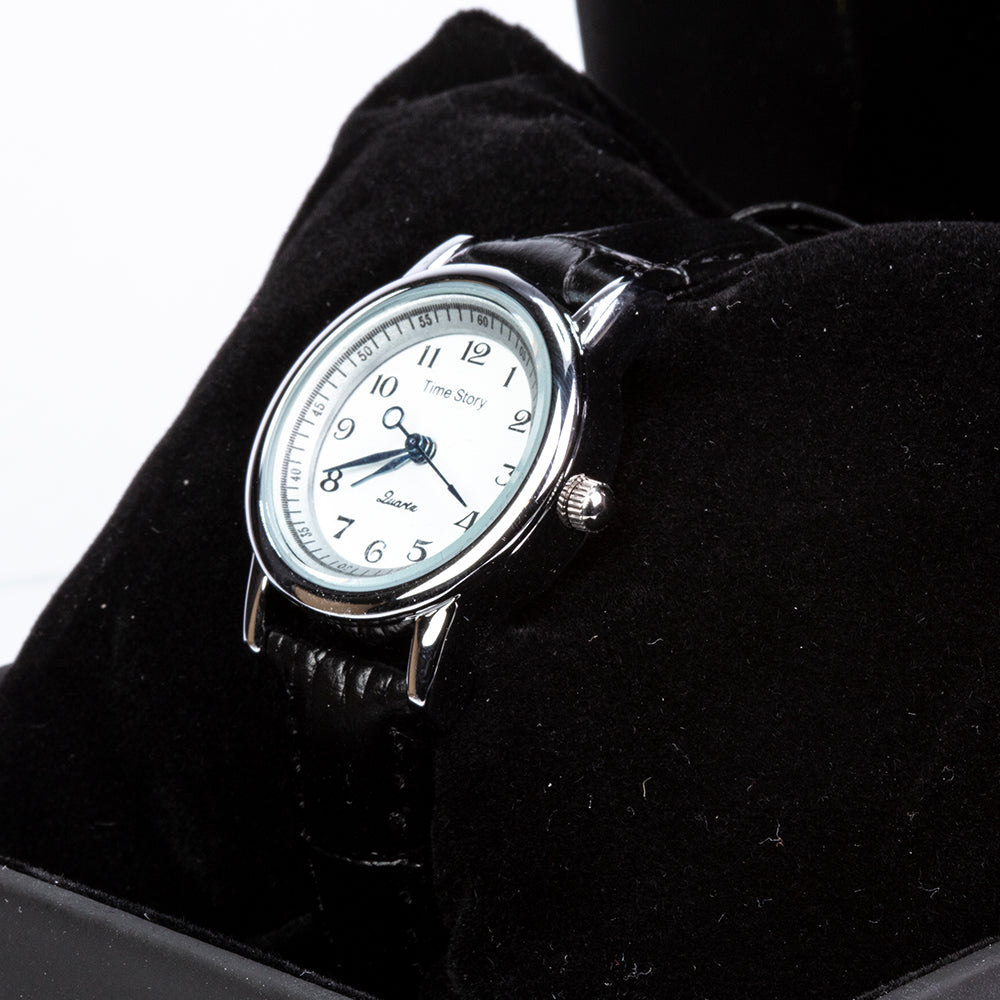 Uhr aus goldplattierter Legierung mit weißem Emporia® Kristall