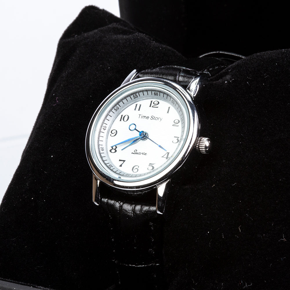 Uhr aus goldplattierter Legierung mit weißem Emporia® Kristall