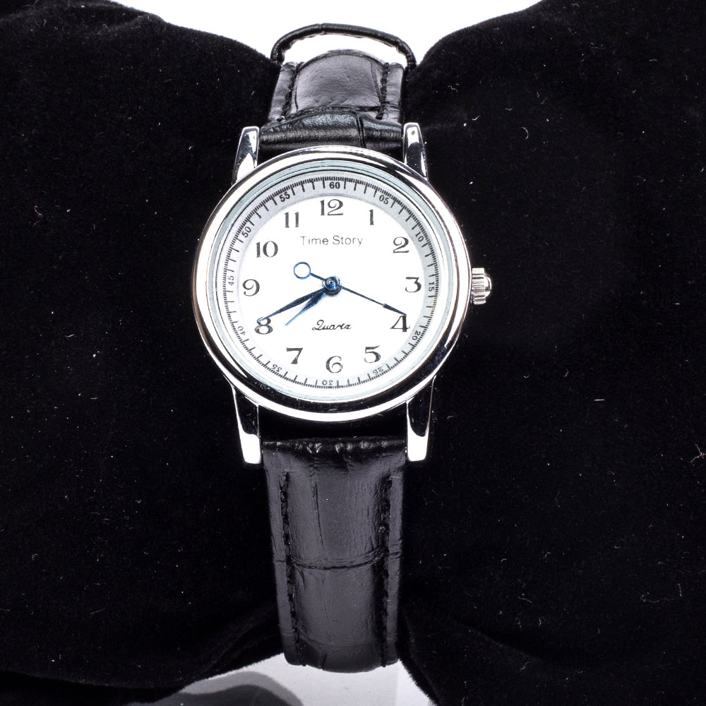 Uhr aus goldplattierter Legierung mit weißem Emporia® Kristall