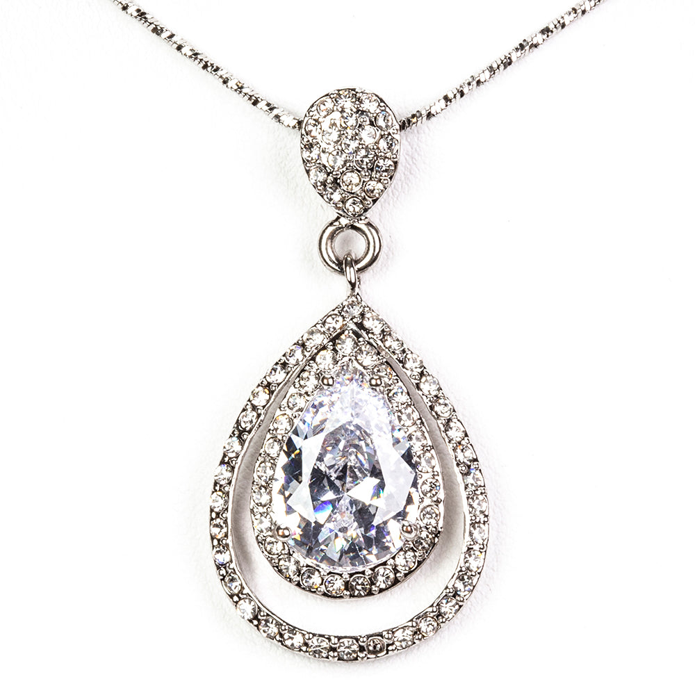 Anhänger aus goldplattierterr Legierung mit weißem Emporia® Kristall