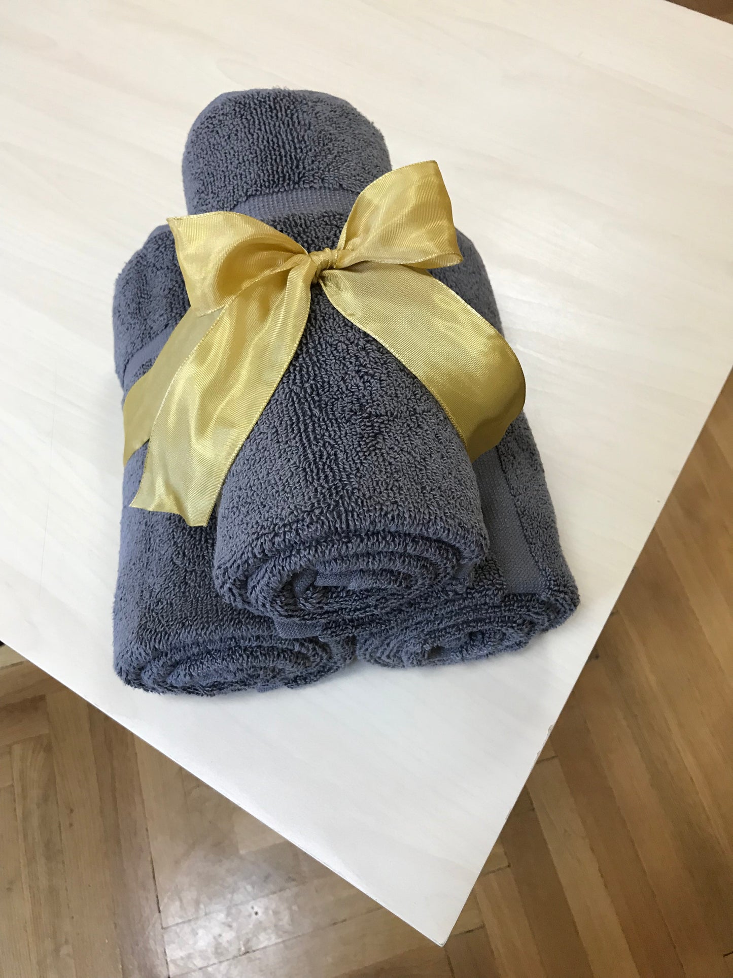 Bequemes, weiches Badematten-Set, Farbe: dunkelgrau