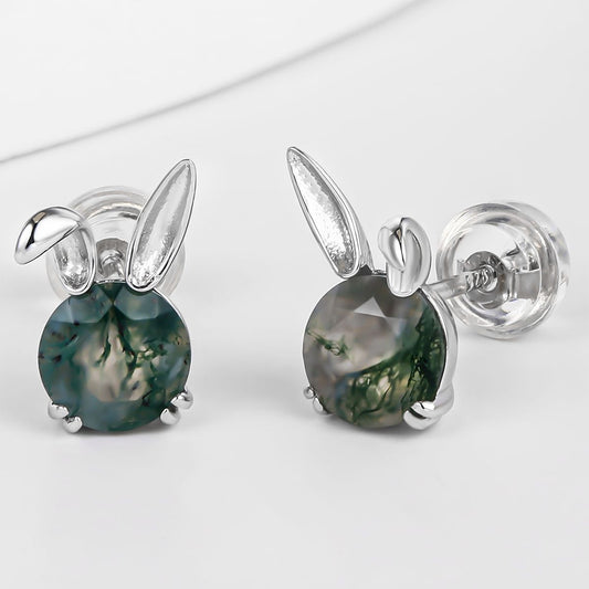 Ohrringe aus goldplattierter Legierung mit schwarzem Emporia®-Kristall