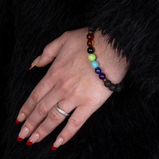 Nugget Armband mit rotem Achat und Tigerauge