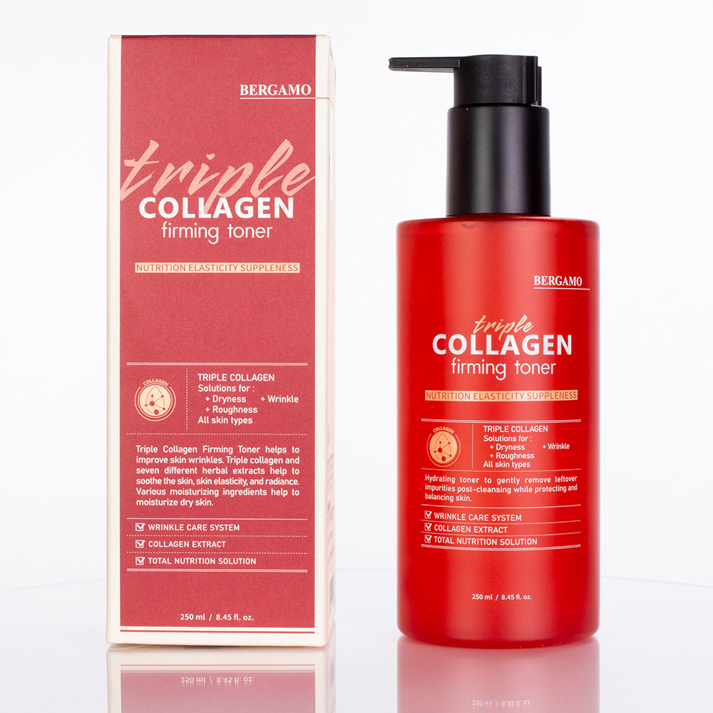 Bergamo straffendes Gesichtswasser mit Dreifach-Kollagen