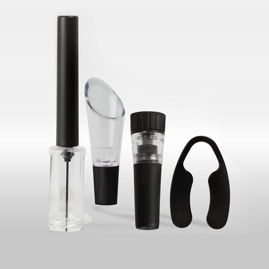 5er-Set Weinöffner, schwarz