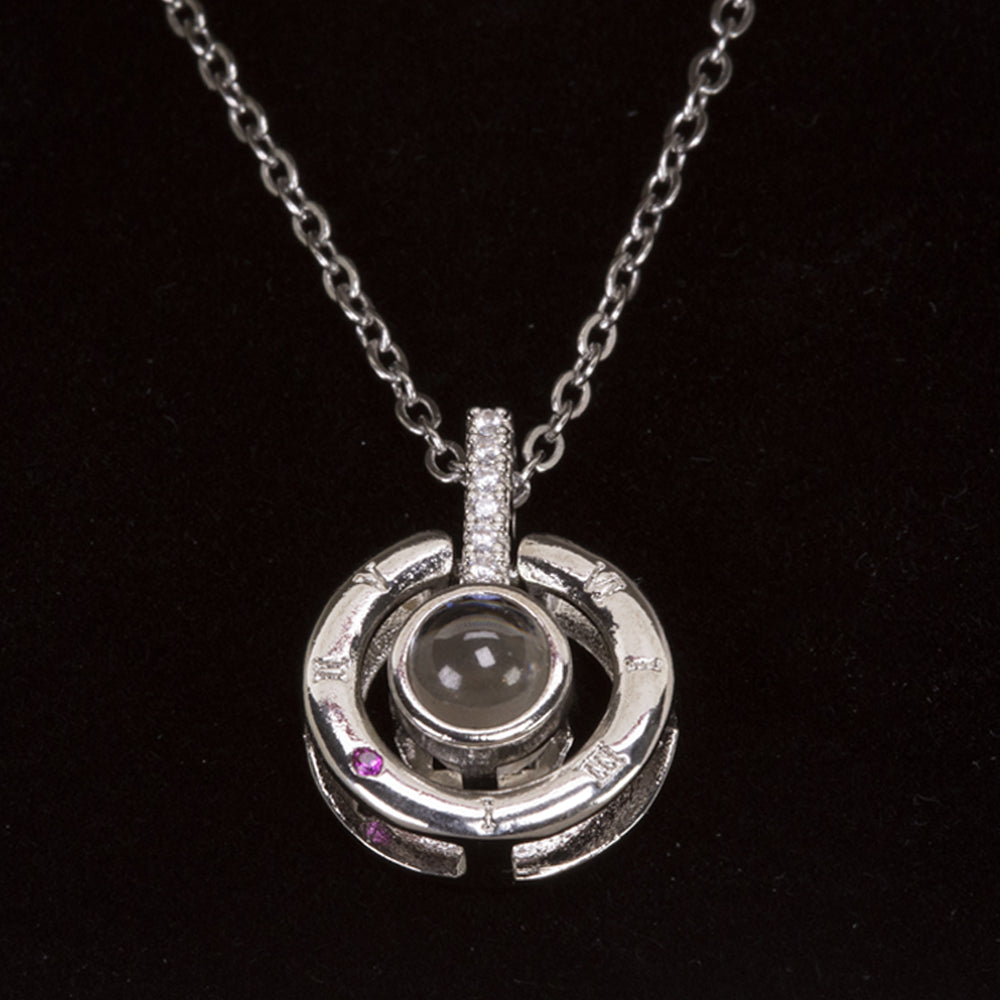 Ewige Rose Schmuckkästchen mit "Ich liebe dich" Halskette