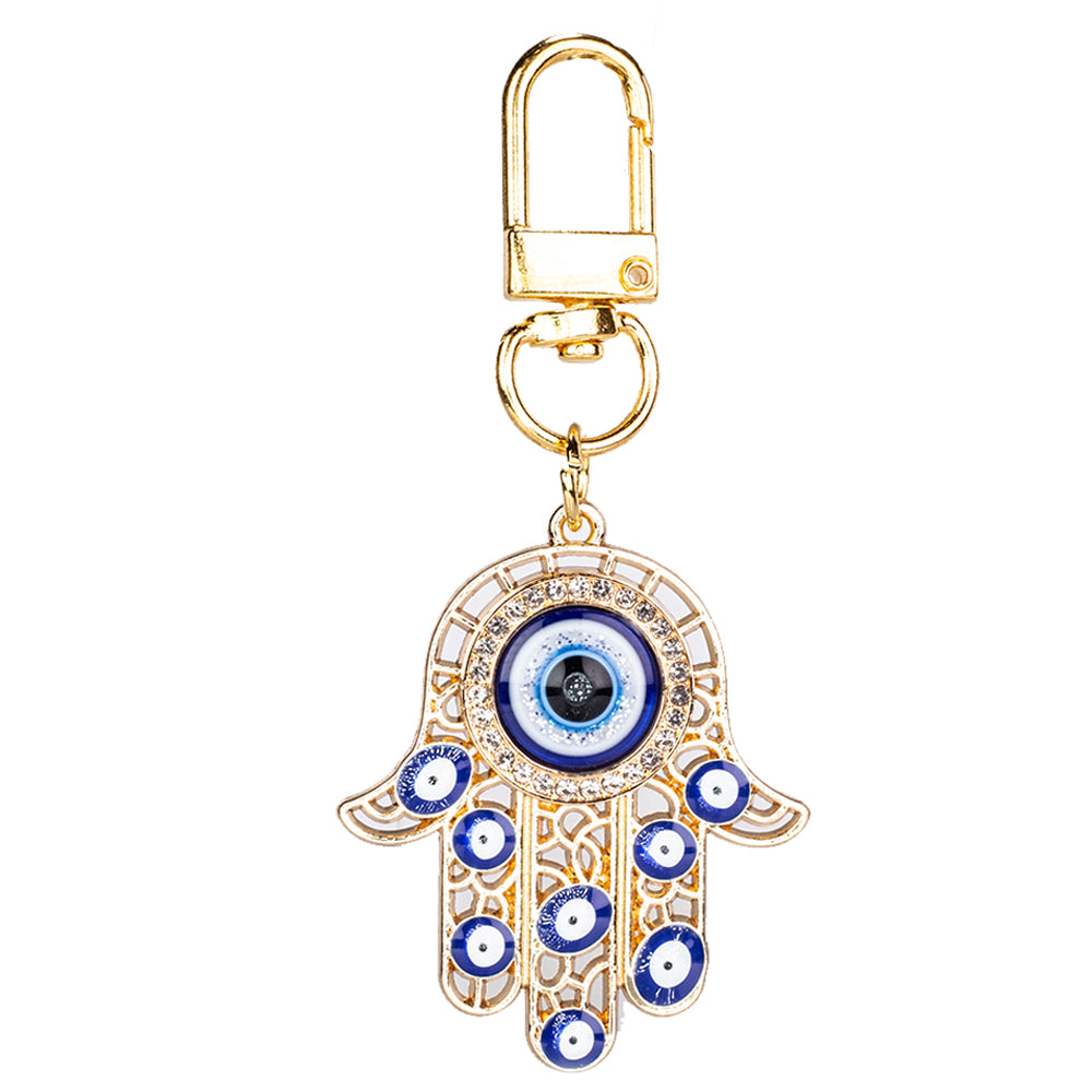 Talisman aus goldplattierter Legierung mit Emaille