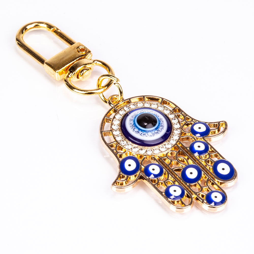 Talisman aus goldplattierter Legierung mit Emaille
