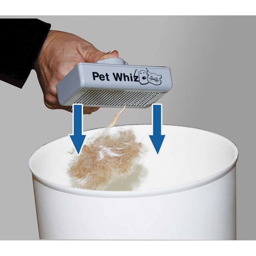 PET WHIZ – Selbstreinigende Bürste für Hunde und Katzen