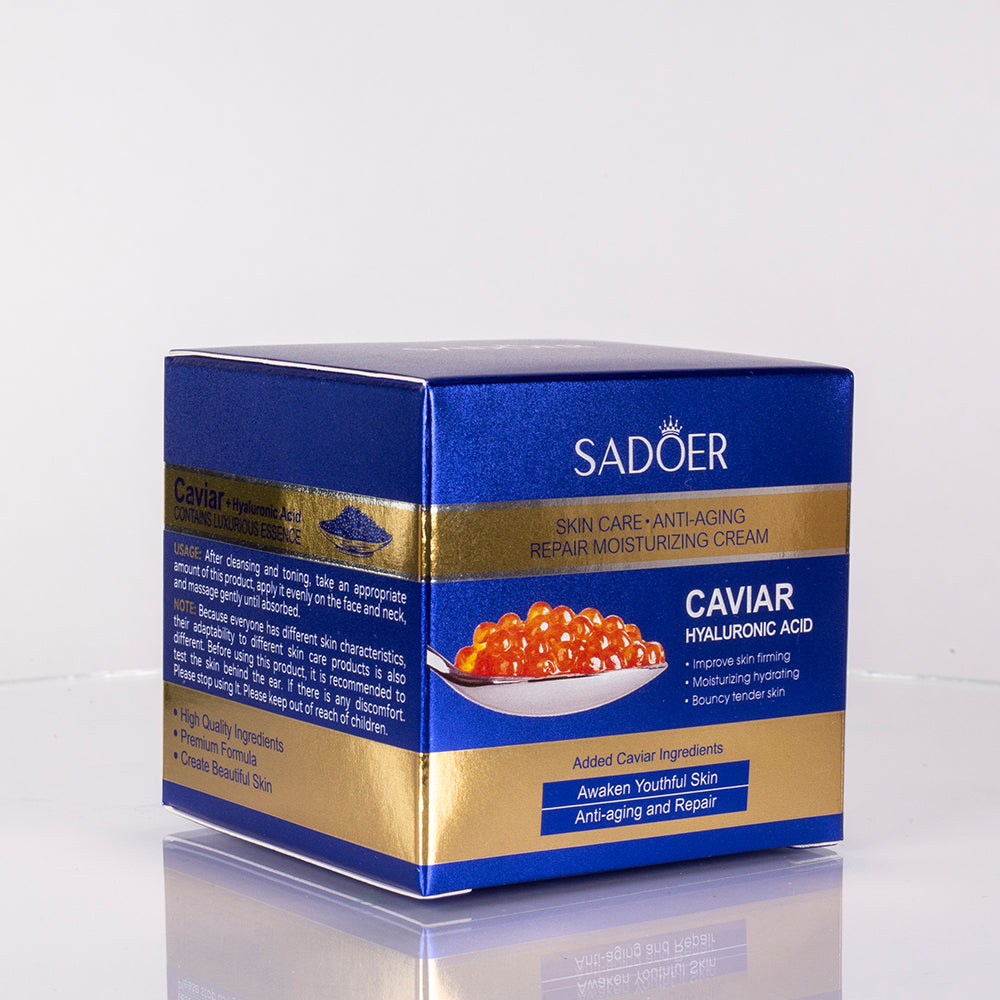 SADOER Anti-Aging- und regenerierende Gesichtscreme mit Kaviar und Hyaluronsäure