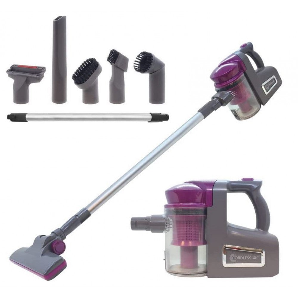3-in-1 kabelloser Staubsauger, lila, grau