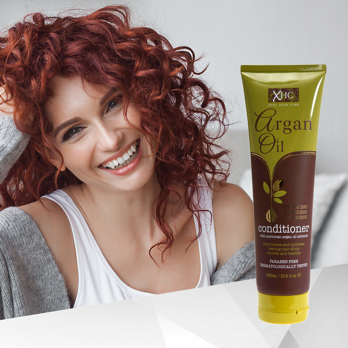 Pflegende Haarspülung zum Wiederaufbau der Haarstruktur mit Arganöl - 300 ml 2