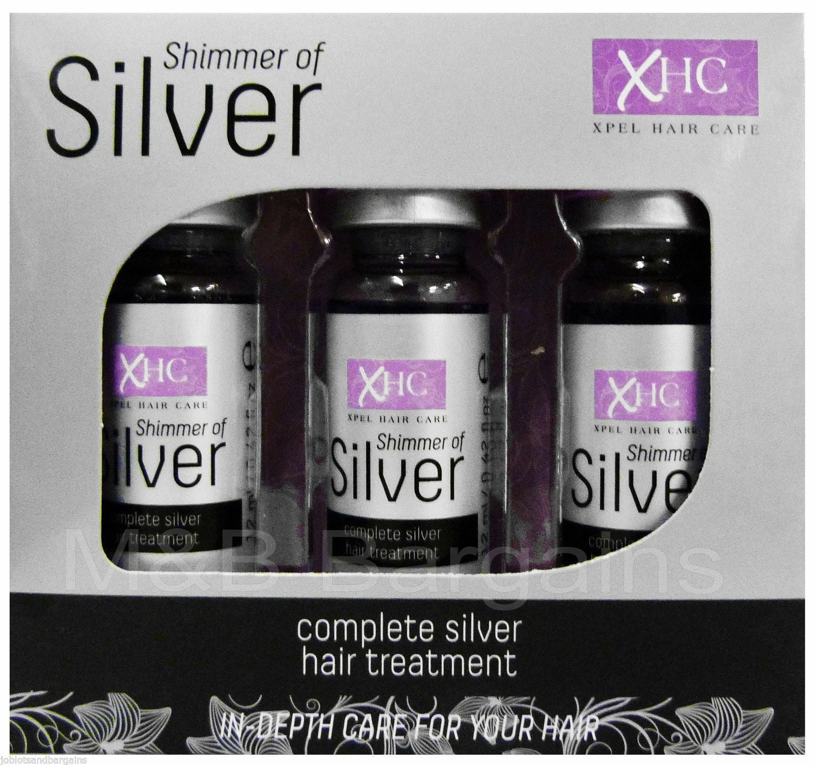 Aufhellendes Haarserum mit Keratin, das Ihren Haaren silbernen Glanz schenkt - 3 x 12 ml 3