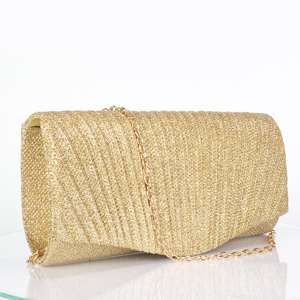 Tasche aus goldplattierter Legierung mit weißem Emporia® Kristall 8