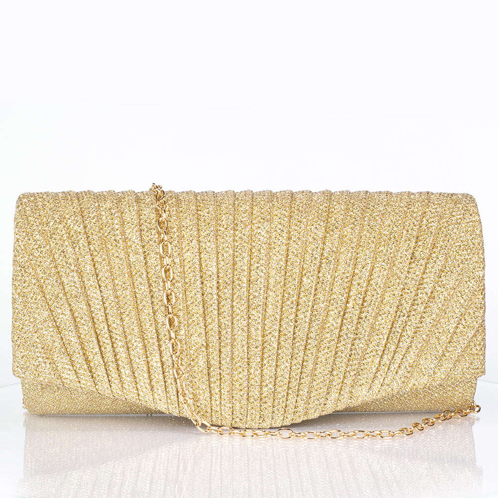 Tasche aus goldplattierter Legierung mit weißem Emporia® Kristall 9