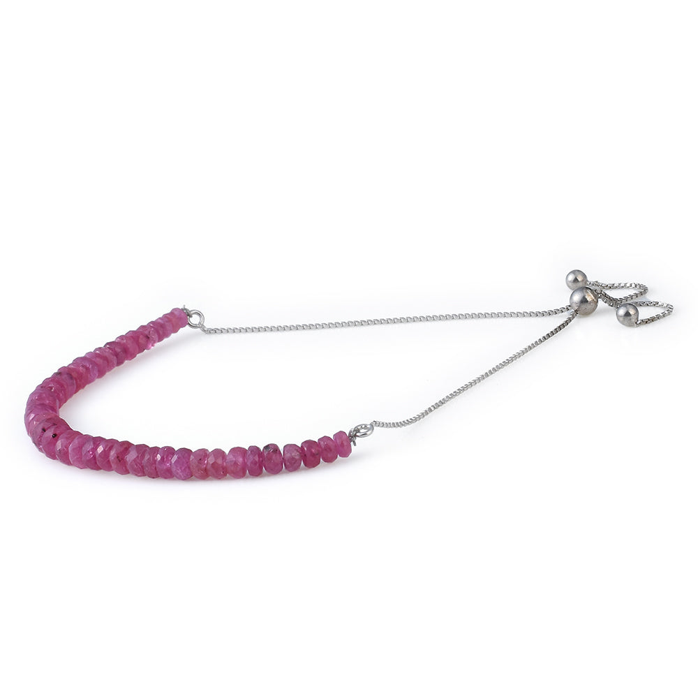 Silberarmband mit Rubin aus Mosambik 2
