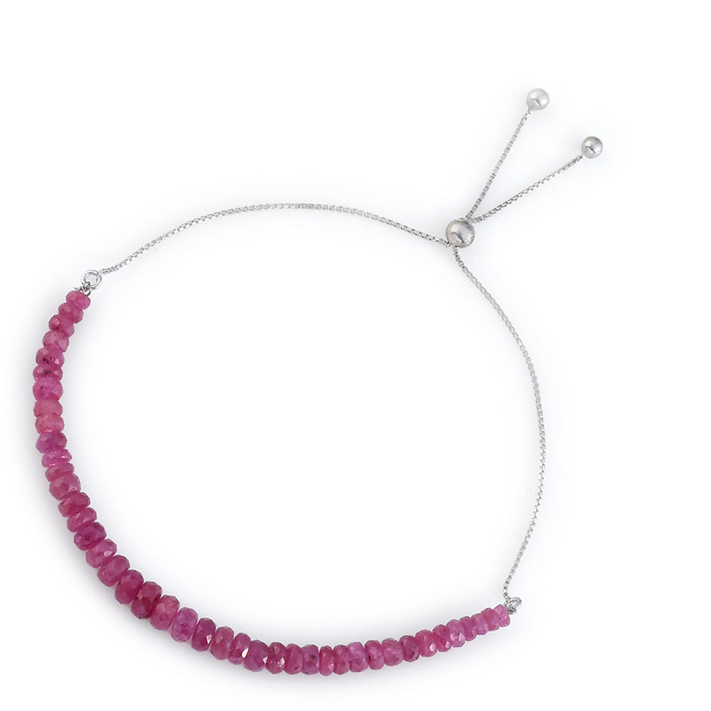 Silberarmband mit Rubin aus Mosambik 3