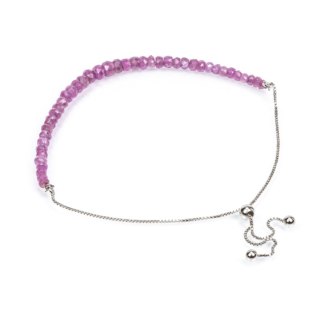Silberarmband mit Rubin aus Mosambik 5