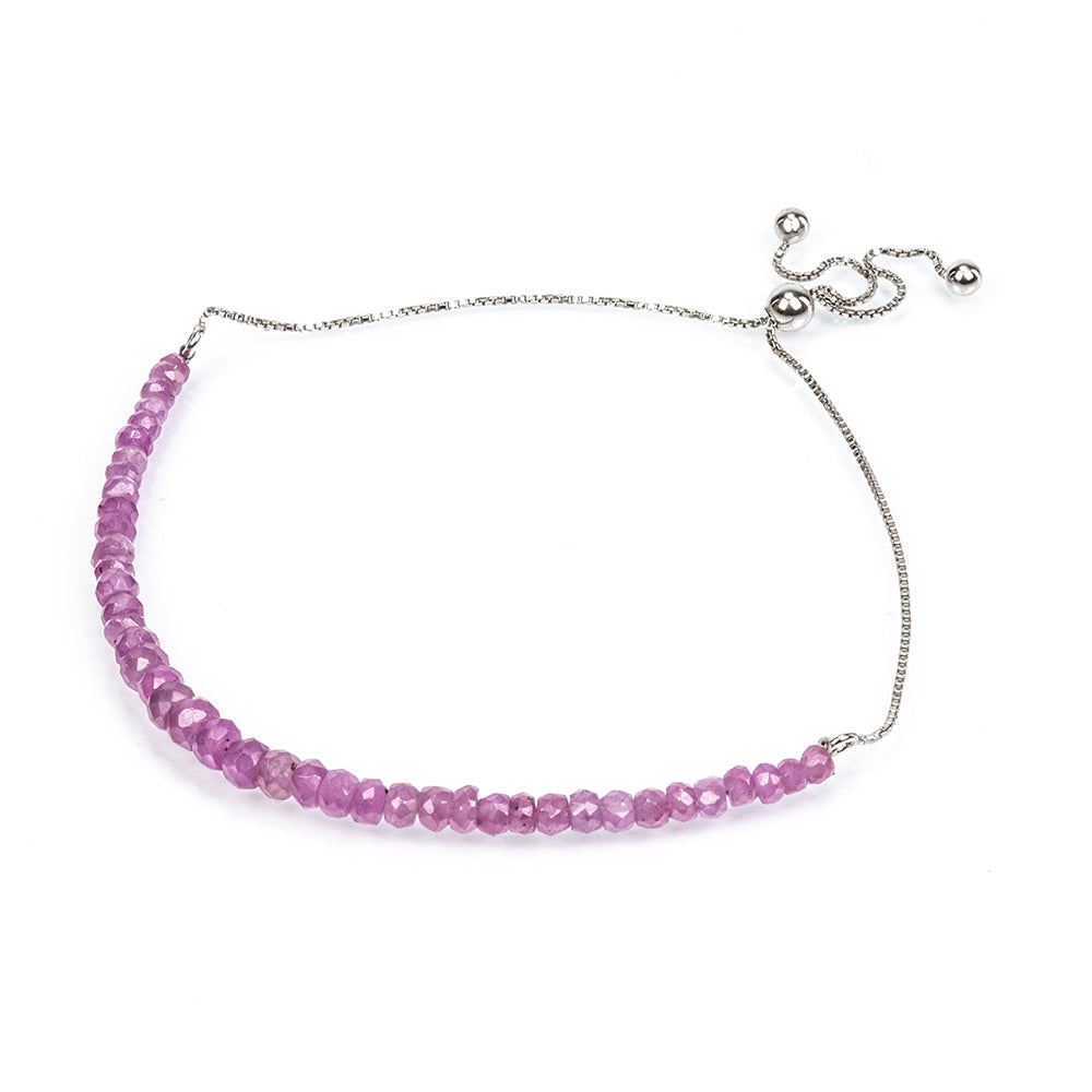 Silberarmband mit Rubin aus Mosambik 4