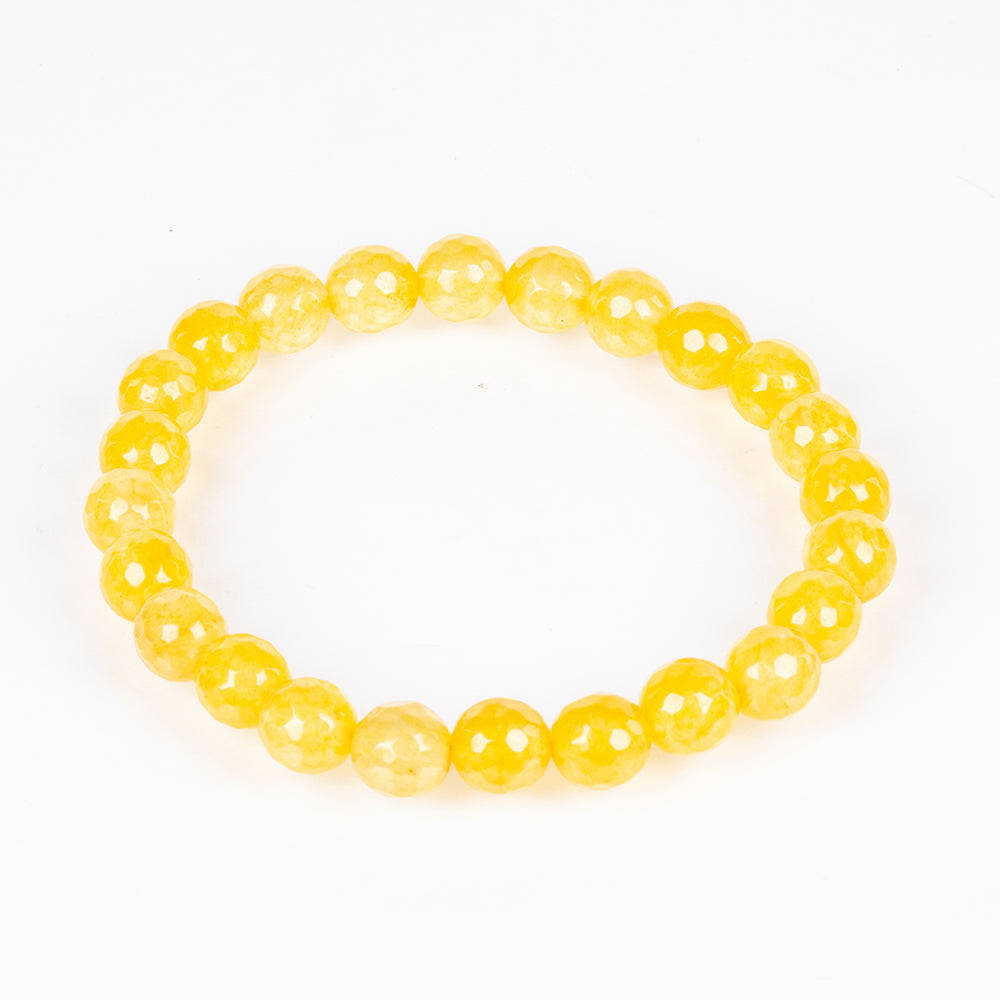 Schmuckgarnitur aus Nugget mit gelbem Jade und grünem Jade