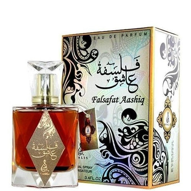 100 ml Eau de Parfum Falsafat Aashiq süßer moschusartiger Duft für Männer und Frauen