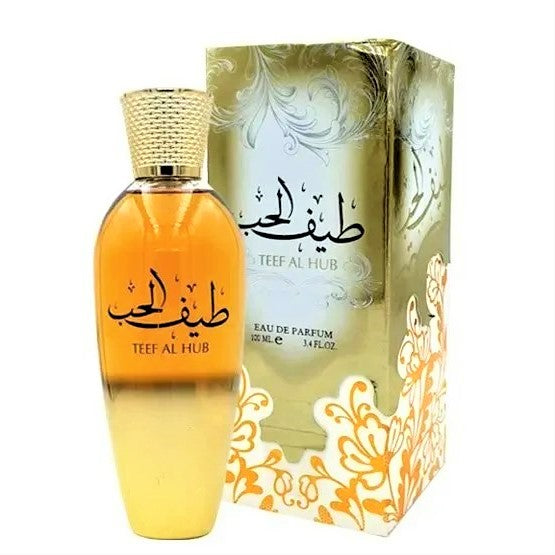 100 ml Eau de Parfum Al Teef Al Hub süßer Karamell und holziger Oud Duft für Männer und Frauen