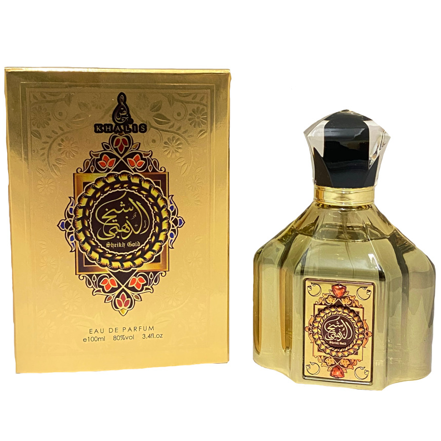 100 ml Eau de Parfum Sheikh Gold Orientalischer würziger Vanille und Sandelholzduft für Männer 1