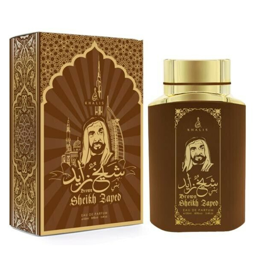 100 ml Eau de Parfum SHEIKH ZAYED BROWN Oud-Vanille-Duft für Männer 1