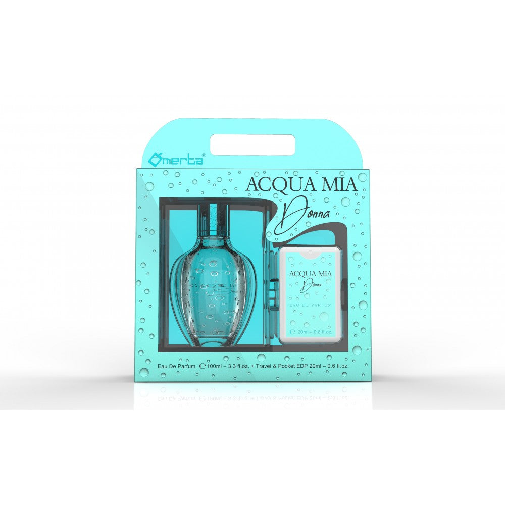 100 ml + 20 ml Eau de Parfum "ACQUA MIA DONNA" Floraler fruchtiger Duft für Frauen
