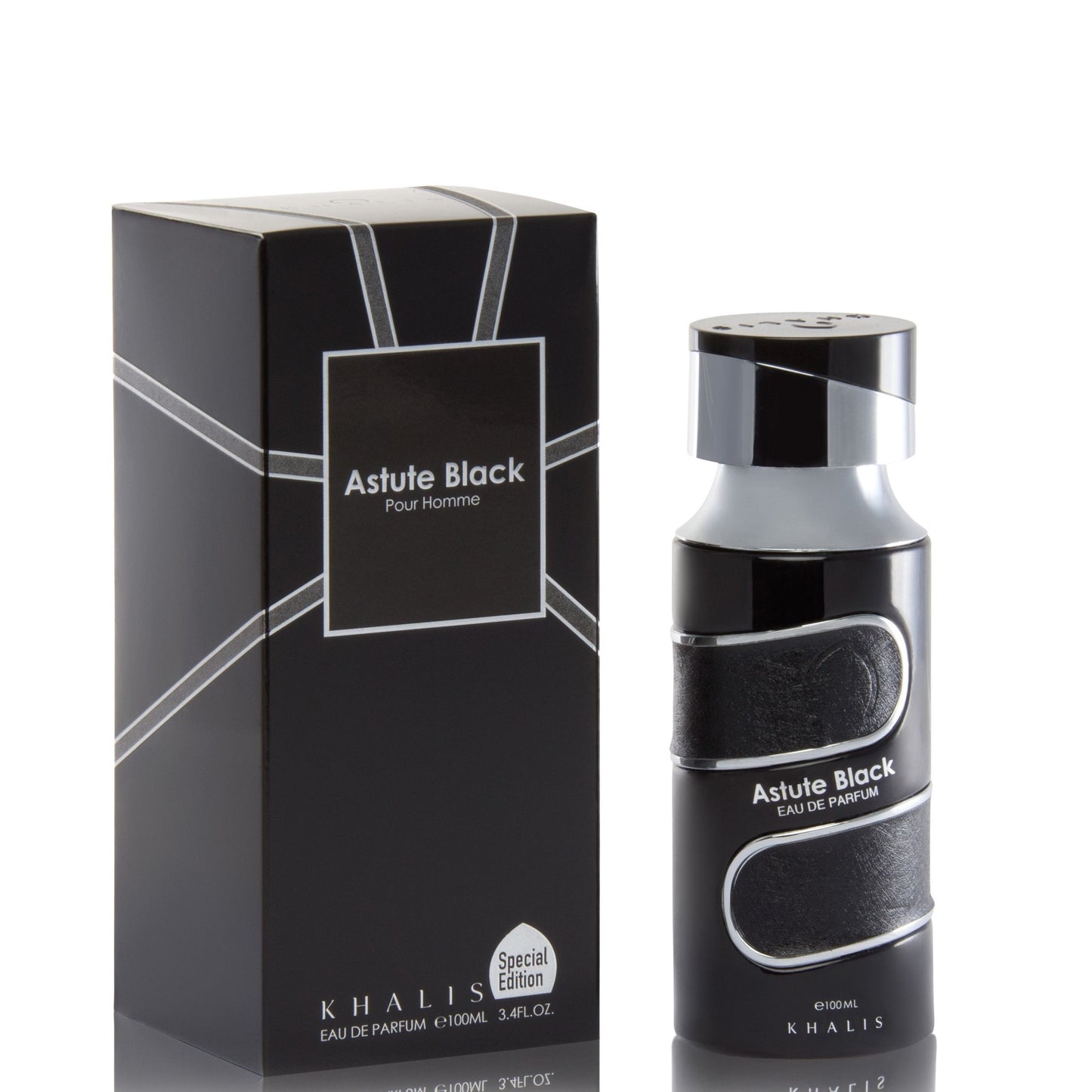 100 ml Eau de Parfum ASTUTE BLACK Floraler holziger Duft für Männer
