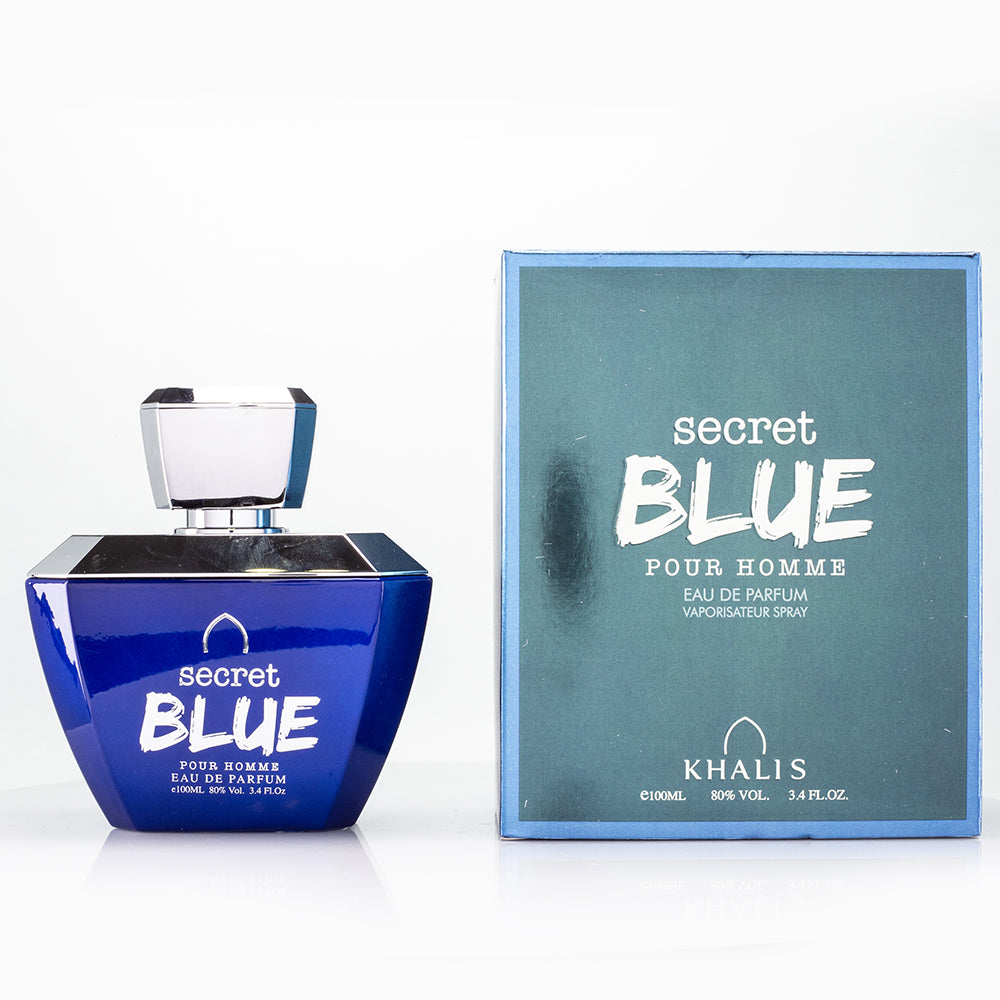 100 ml EDP SECRET BLUE Holziger fruchtiger Duft für Männer 2
