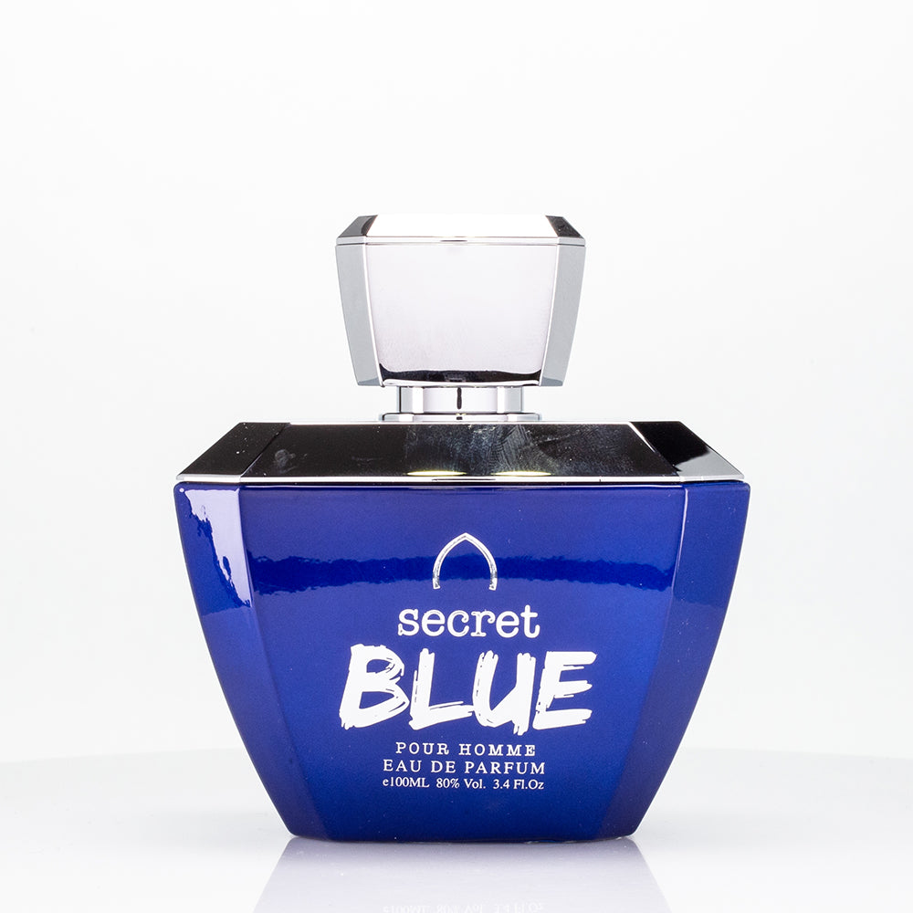 100 ml EDP SECRET BLUE Holziger fruchtiger Duft für Männer 1