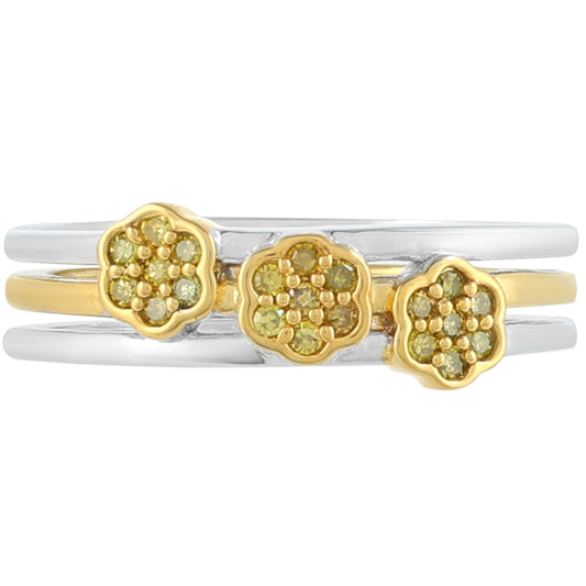 schmuckgarnitur aus Goldplattierte Silber mit Veroneser grüner Diamant