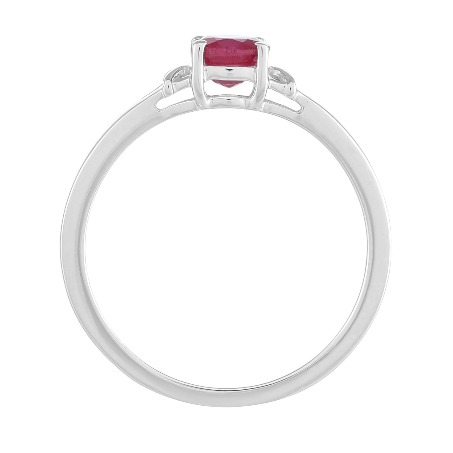 Silberring mit Thai Rubin