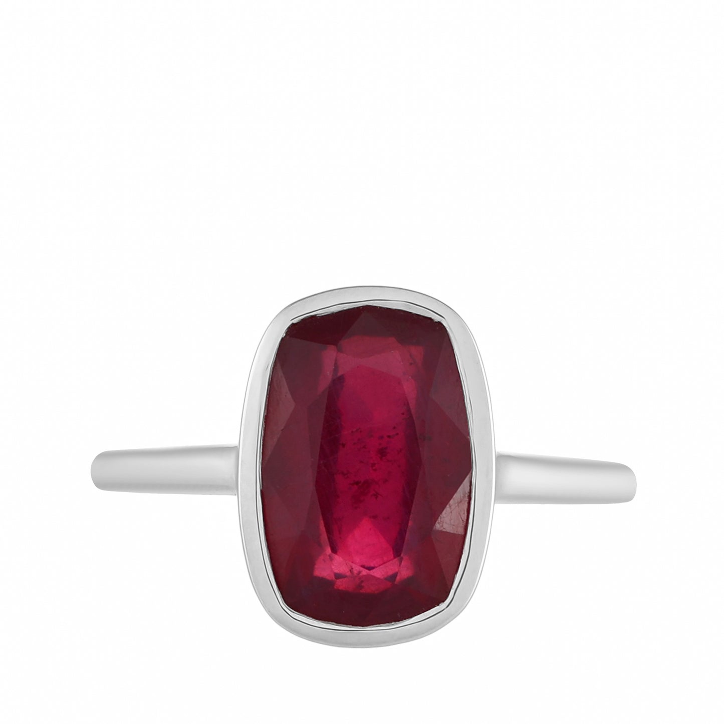Silberring mit Thai Rubin