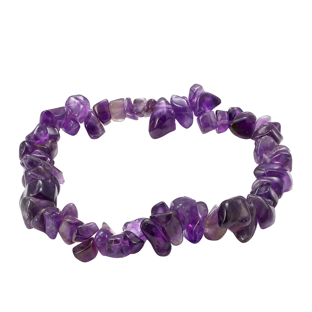 Schmuckgarnitur aus Nugget mit Amethyst und Karneol