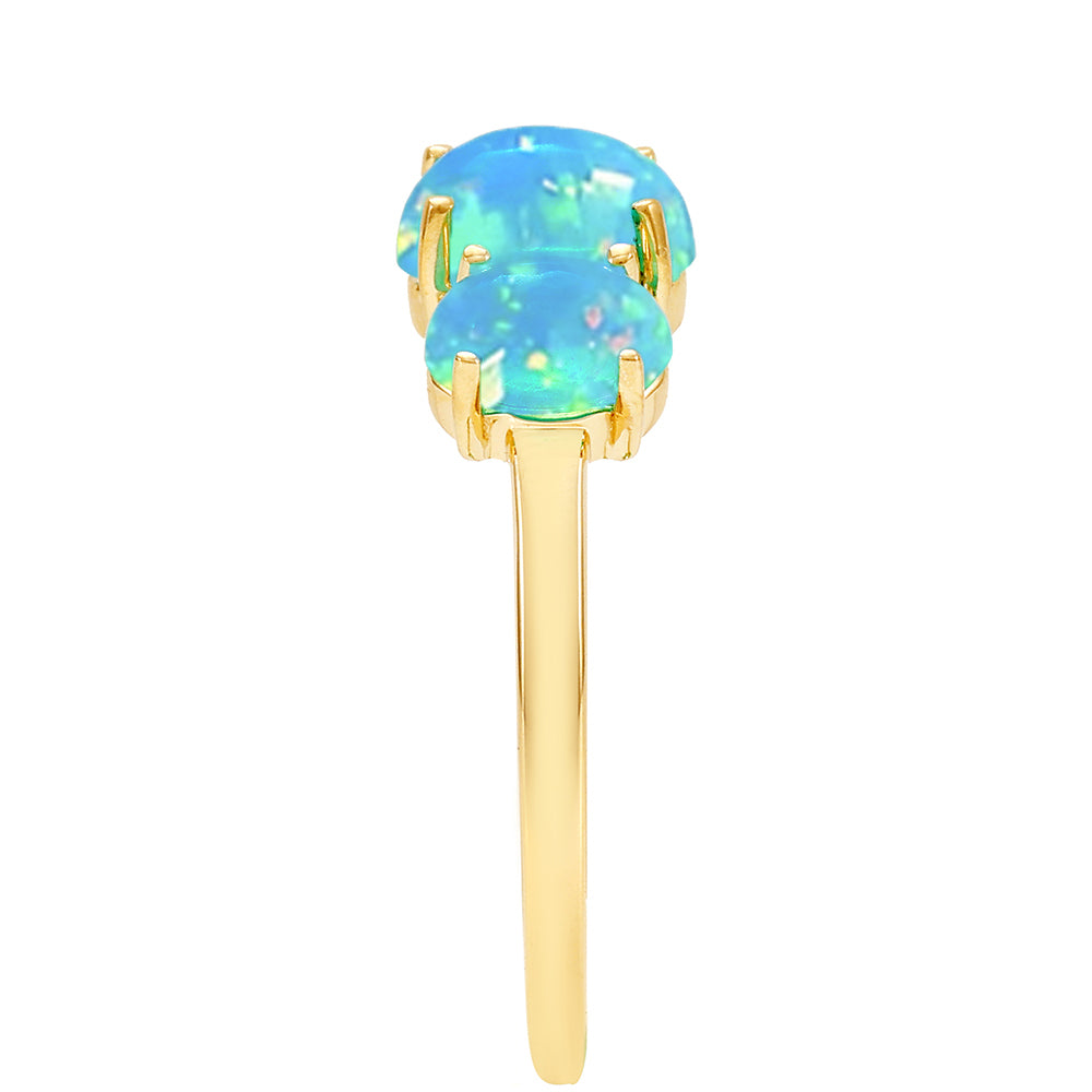 Goldring mit äthiopischem Paraiba-Blauopal