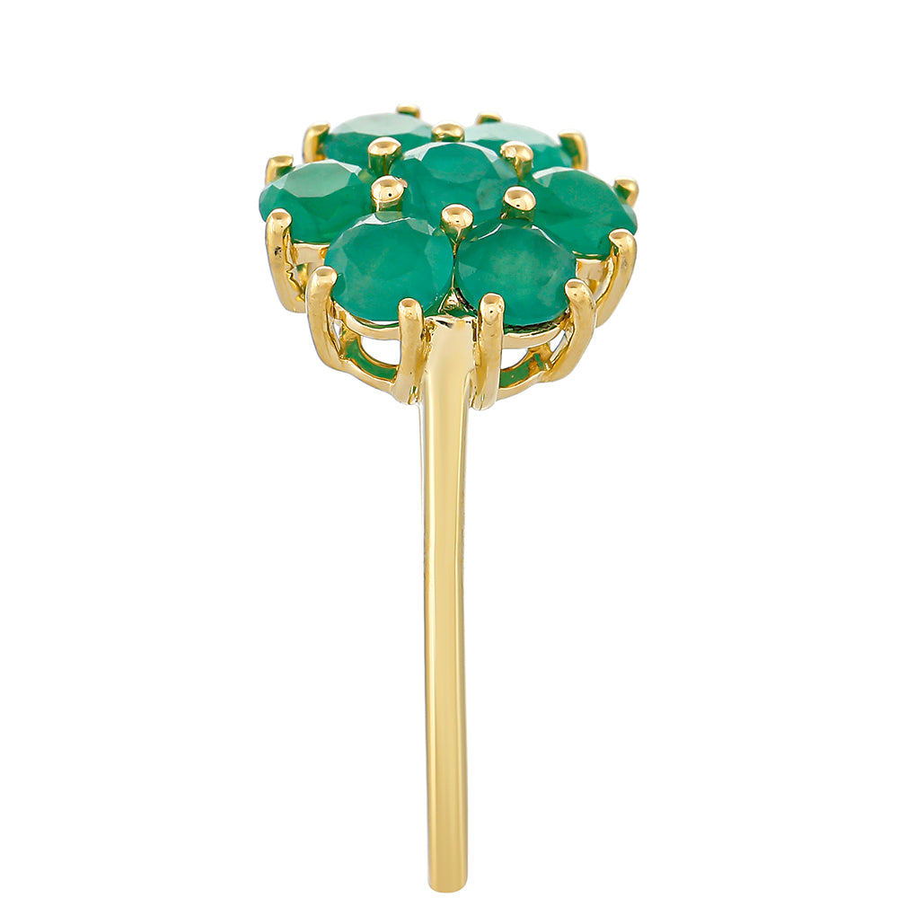 Goldring mit brasilianischem Smaragd