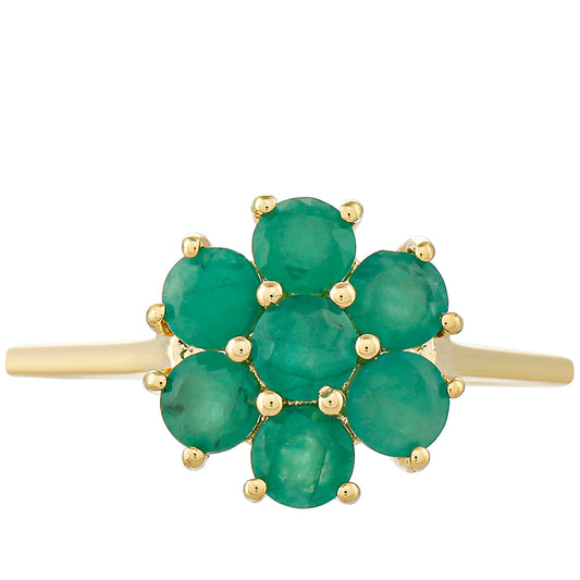 Goldring mit brasilianischem Smaragd