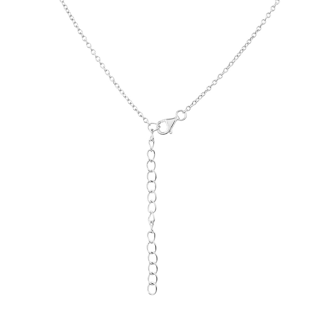 Silberhalskette mit Granat