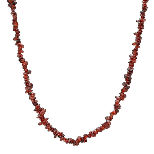 Silberhalskette mit Granat