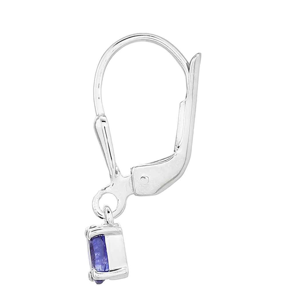 Silberohrringe mit Thai Saphir