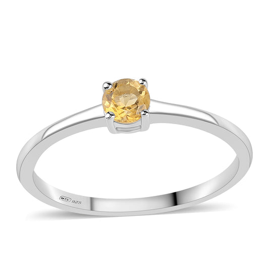 Silberring mit Zitrin