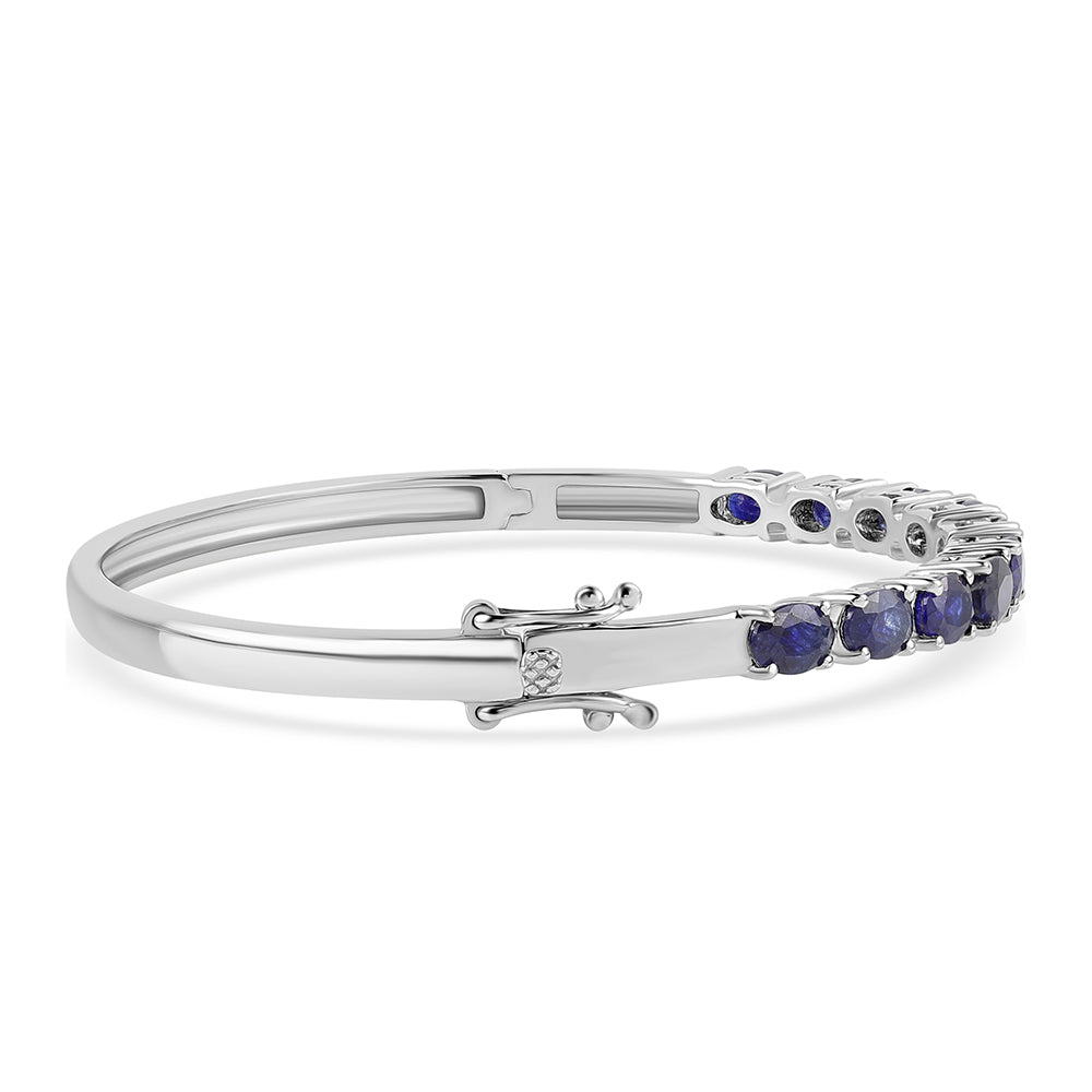 Silberarmband mit australischem blauem Saphir 2