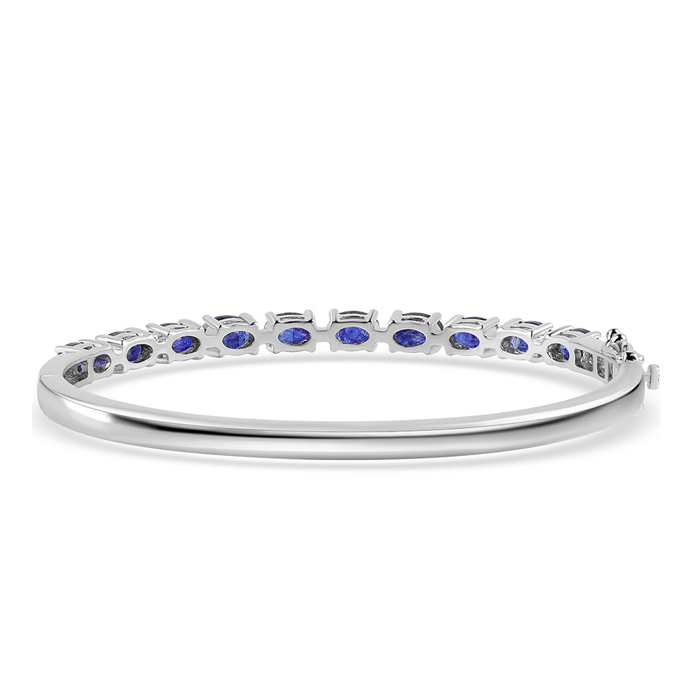 Silberarmband mit australischem blauem Saphir 3