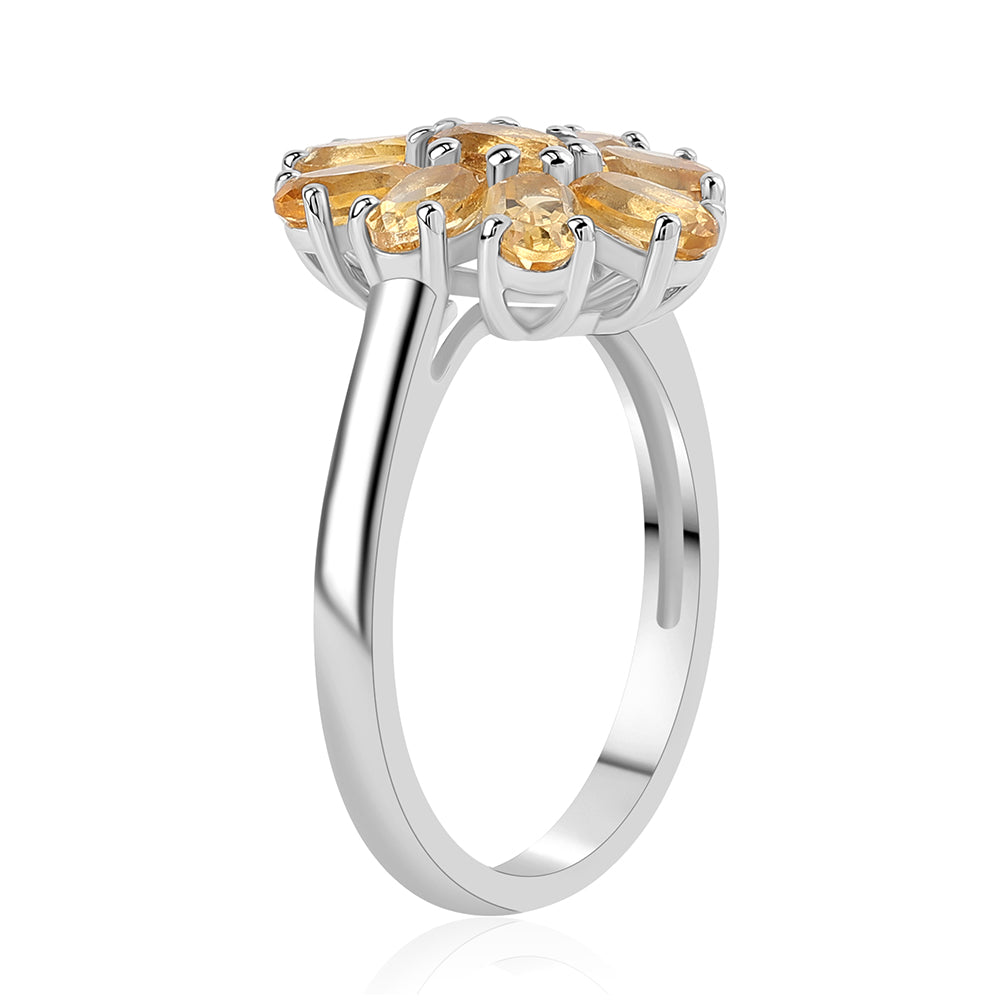 Silberring mit Zitrin