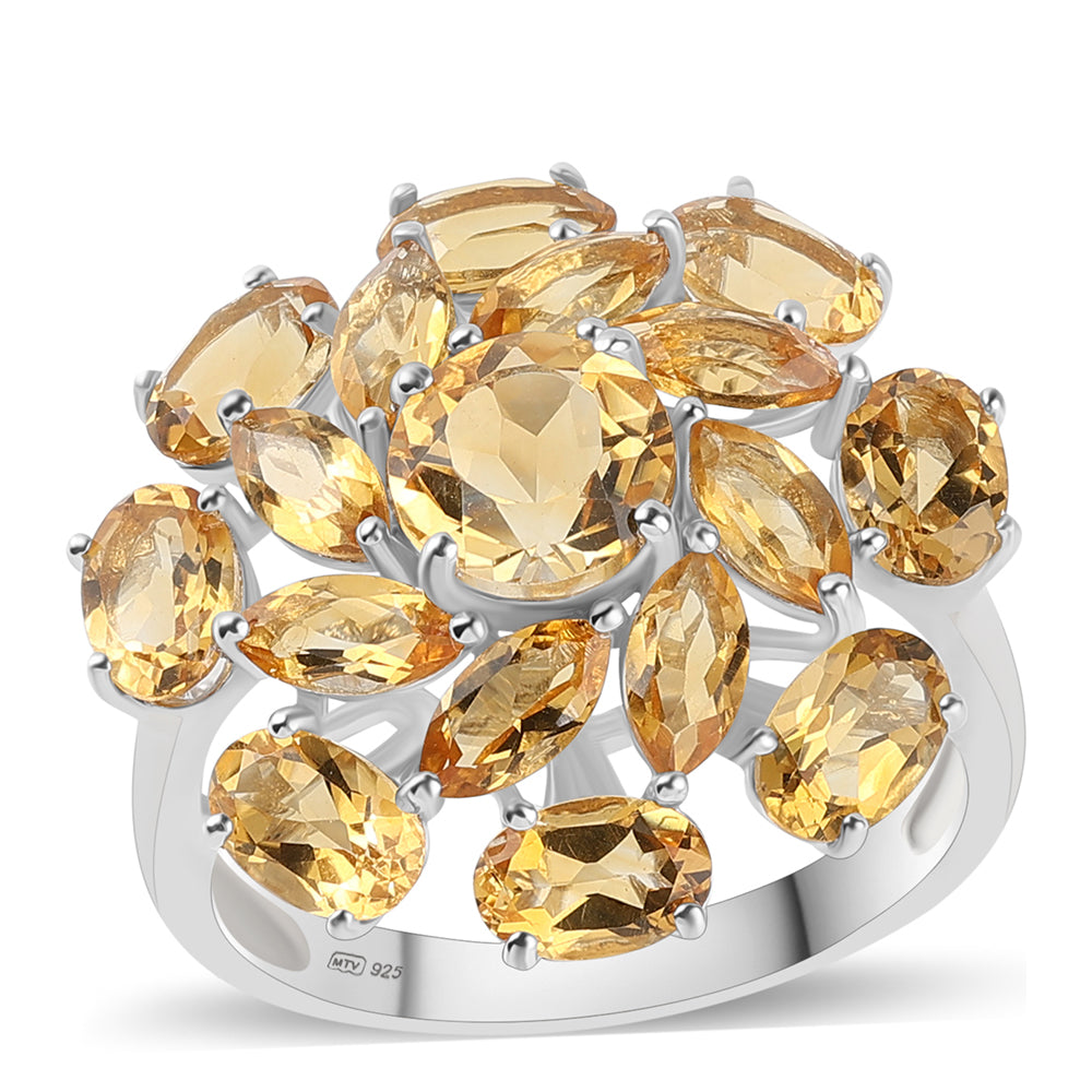 Silberring mit Zitrin 1