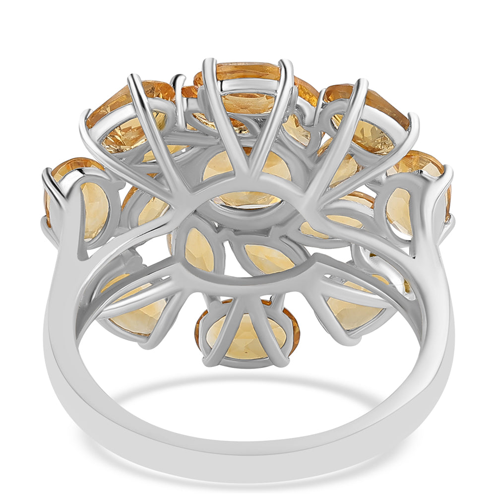 Silberring mit Zitrin 3