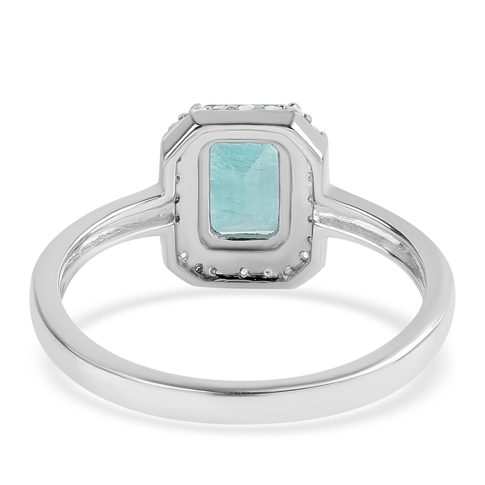 Silberring mit Grandidierit und weißem Topas 3