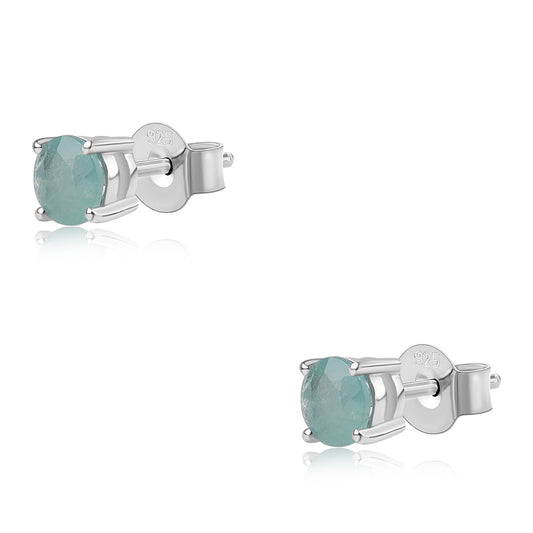 Silberohrringe mit Grandidierit